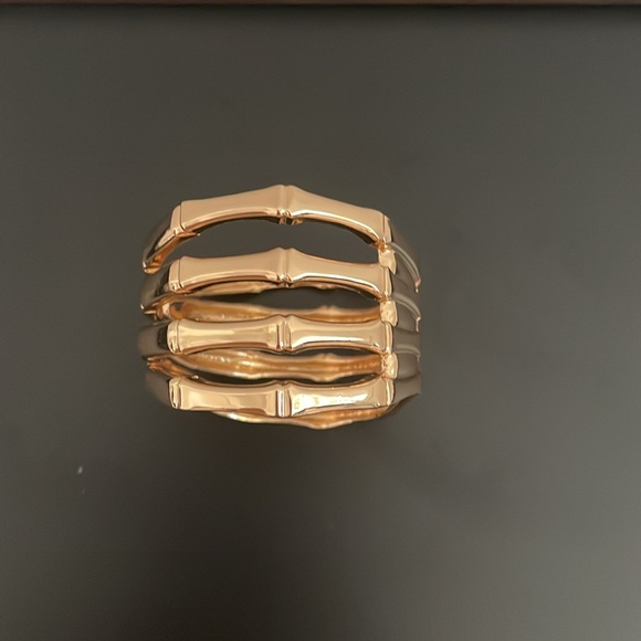 18K Gold Plated Cuff Bracelet- Women - Picture 2 of 7